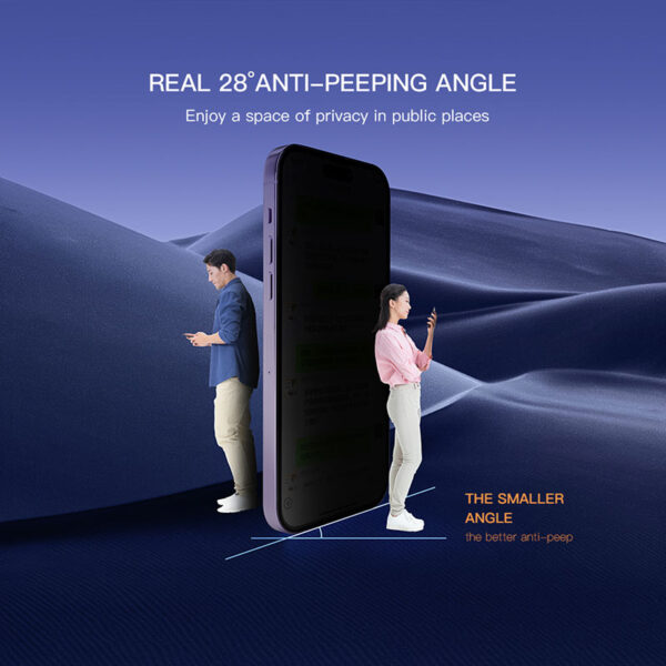 Mietubl Privacy Tempered Glass Screen Protector - Image 4