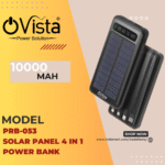 Ovista 10000mAh Power Bank - Portable Mobile Charger with Digital Display and attachable 4 Wire (PRB053) - Image 3