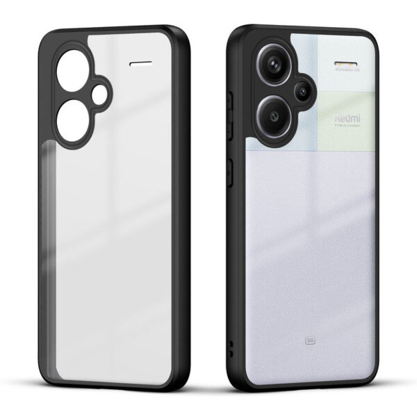 Premium Silicon Soft Framed Case with Clear Back Cover for Redmi Note 13 Pro Plus 5G - Image 2