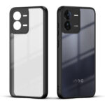 Premium Silicon Soft Framed Case with Clear Back Cover for iQOO Z9 5G - Image 2