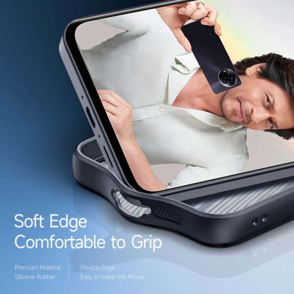 Premium Silicon Soft Framed Case with Clear Back Cover for Realme 11 5G - Image 3