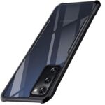 EXCICORE Shockproof Clear Protective Back Case for Samsung Galaxy S20 FE | S20 FE 5G - AirEDGE Technology | 360 Degree Camera Protection | Transparent Hybrid Back Case Mobile Cover - Black