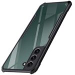EXCICORE Shock Proof Clear Protective Back Case for Samsung Galaxy S22 Plus 5G - AirEDGE Technology | 360 Degree Camera Protection | Transparent Hybrid Back Case Mobile Cover - Black