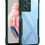 EXCICORE Shock Proof Clear Protective Back Case for Xiaomi Redmi Note 12 4G - AirEDGE Technology | 360 Degree Camera Protection | Transparent Hybrid Back Case Mobile Cover - Green