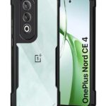 EXCICORE Shock Proof Clear Back Case Mobile Cover for 1+ OnePlus Nord CE 4 5G (Hard | Hybrid PC + TPU | Full Armour Device & Camera Protection | Earthy Black)