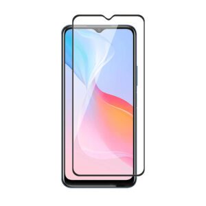 Tempered Glass for vivo Y16 , Y22 , Y22s , Y53s , Y53s 4G (Black) Edge to Edge , Pack of 1