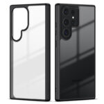Premium Silicon Soft Framed Case with Clear Back Cover For Samsung S24 Ultra 5G - Image 2