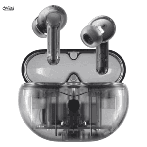Ovista True Wireless Earbuds transparent Upto 30H Playtime High Bass Clear Sound Quality, Passive Noise Cancellation, 10mm Dynamic Drivers, Premium Design, IPX4, Fast Charging (Musiwave)