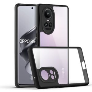 Premium Silicon Soft Framed Case with Clear Back Cover for Oppo Reno 10 5G