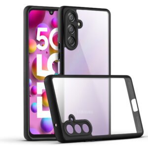 Premium Silicon Soft Framed Case with Clear Back Cover For Samsung F15 5G