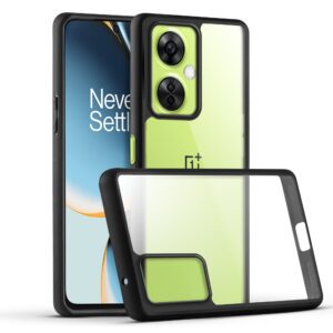 Premium Silicon Soft Framed Case with Clear Back Cover For OnePlus Nord CE 3 Lite 5G