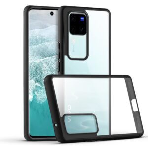 Premium Silicon Soft Framed Case with Clear Back Cover For Vivo V30 Pro 5G