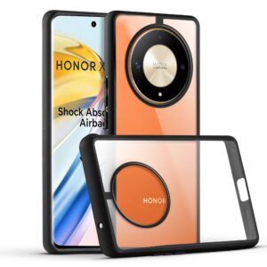 Premium Silicon Soft Framed Case with Clear Back Cover for Honor X9B