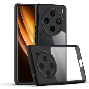 Premium Silicon Soft Framed Case with Clear Back Cover For Vivo X100 5G