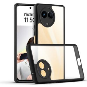 Premium Silicon Soft Framed Case with Clear Back Cover for Realme 11 5G