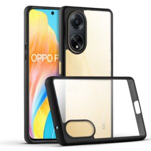 Premium Silicon Soft Framed Case with Clear Back Cover for Oppo F23 5G