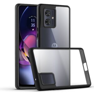 Premium Silicon Soft Framed Case with Clear Back Cover For Motorola Moto G54 5G