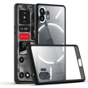 Premium Silicon Soft Framed Case with Clear Back Cover for Nothing Phone 2