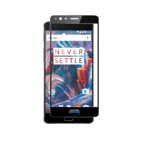 Tempered Glass for OnePlus 3 / OnePlus 3T (Black) Edge to Edge , Pack of 1 - Image 1
