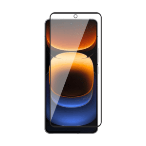 Tempered Glass for Vivo Iqoo 12 / Vivo Iqoo Neo9 Pro (Black) Edge to Edge , Pack of 1